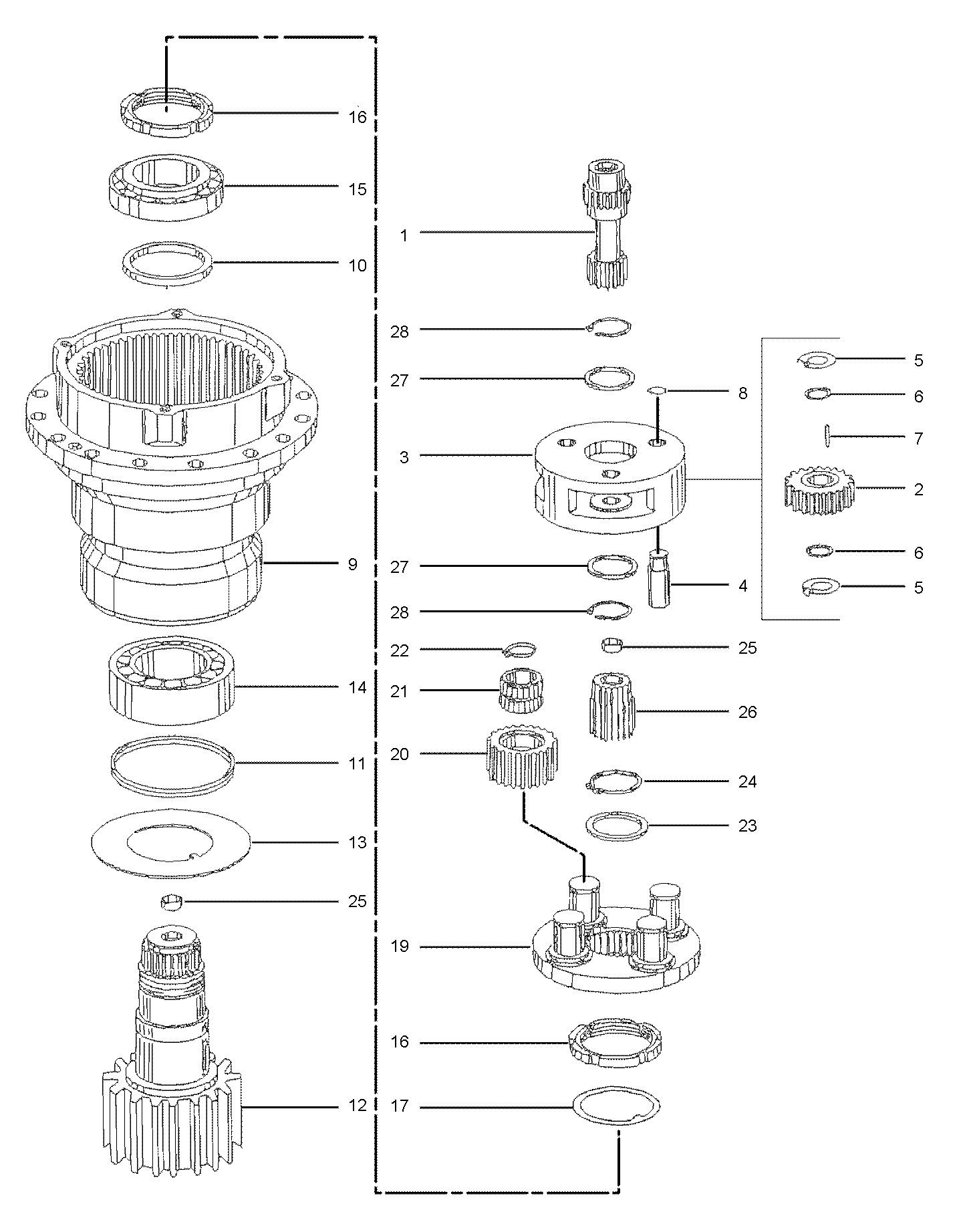 M315带连接盖 回转牙箱(2) )