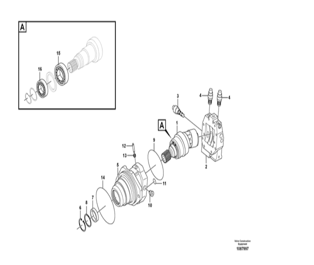 EC460 DH500 行走马达 EC460 DH500行走马达