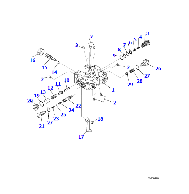 WB93,WB97液压泵(3) WB93, WB97液压泵(3)