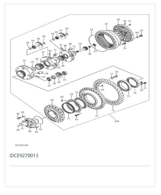 EX1200-6 行走马达总成 EX1200-6 行走马达总成