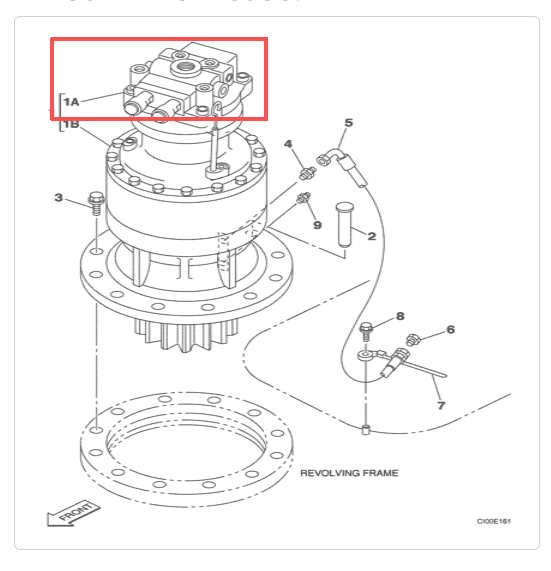 SH200 回转马达 SH200 Белый Цвет( 8)