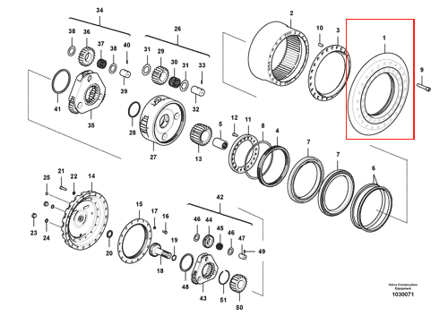 EC480 行走驱动盘 EC480 行走驱动盘