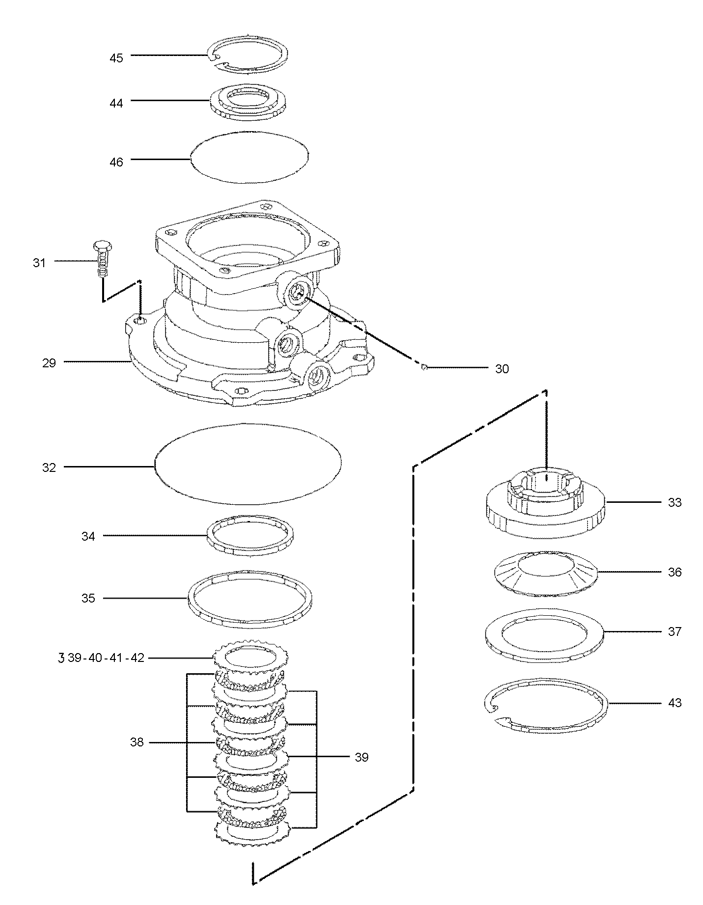 M315带连接盖 回转牙箱(1) M315 Защитный кожух(1
