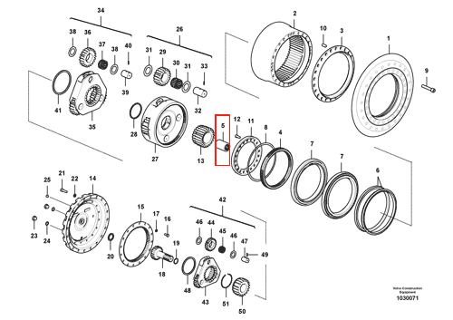 临工500 行走花键套 Цена 500 штук