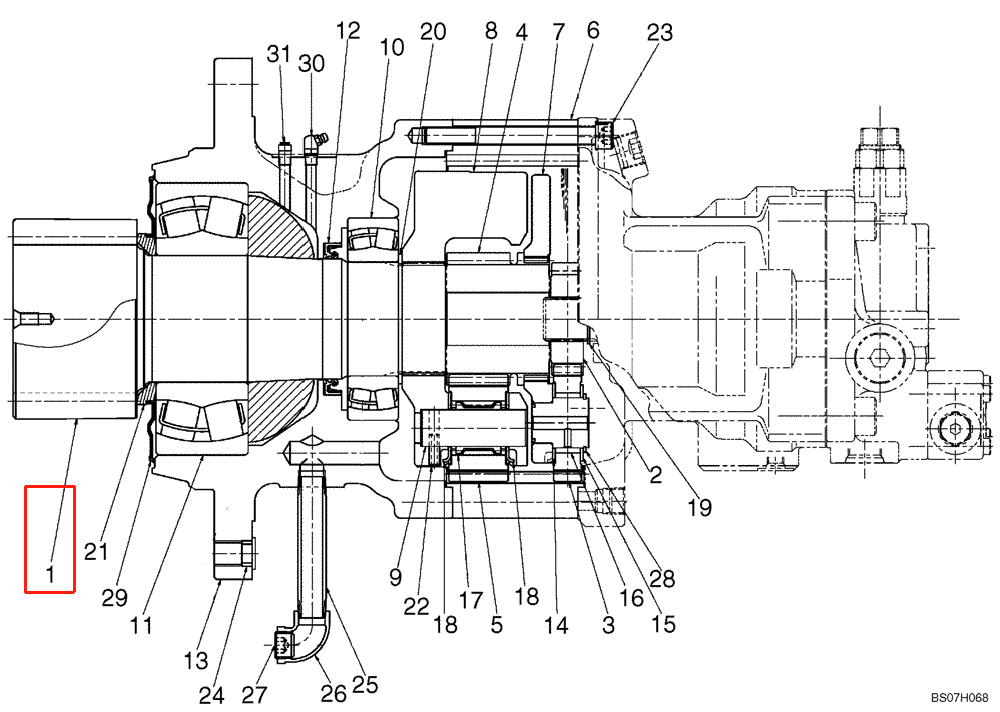 SK200 超 8 回转大轴