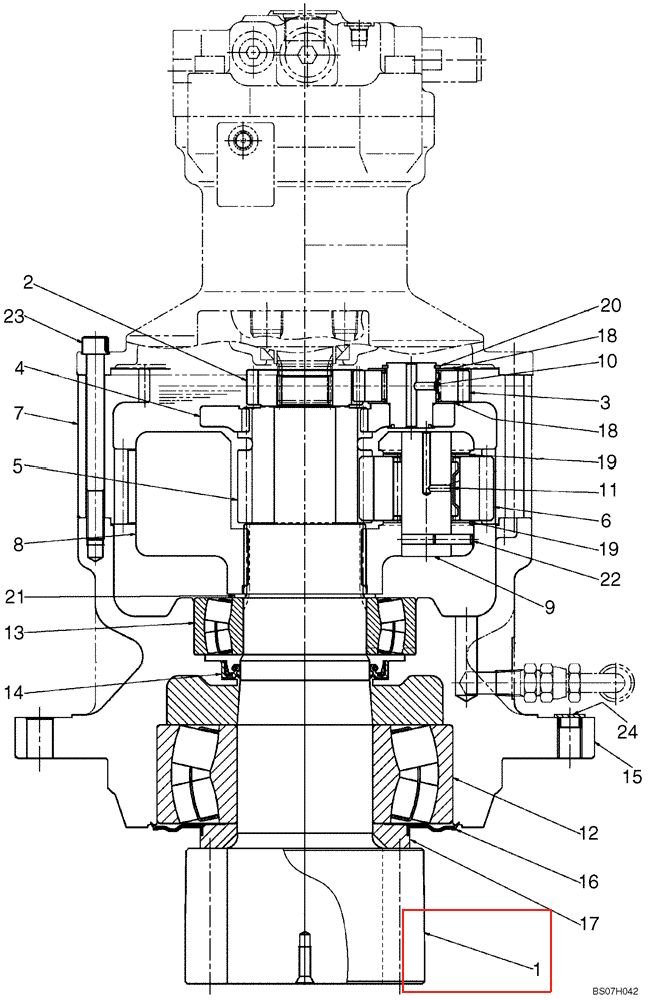 SK250-8 回转大轴