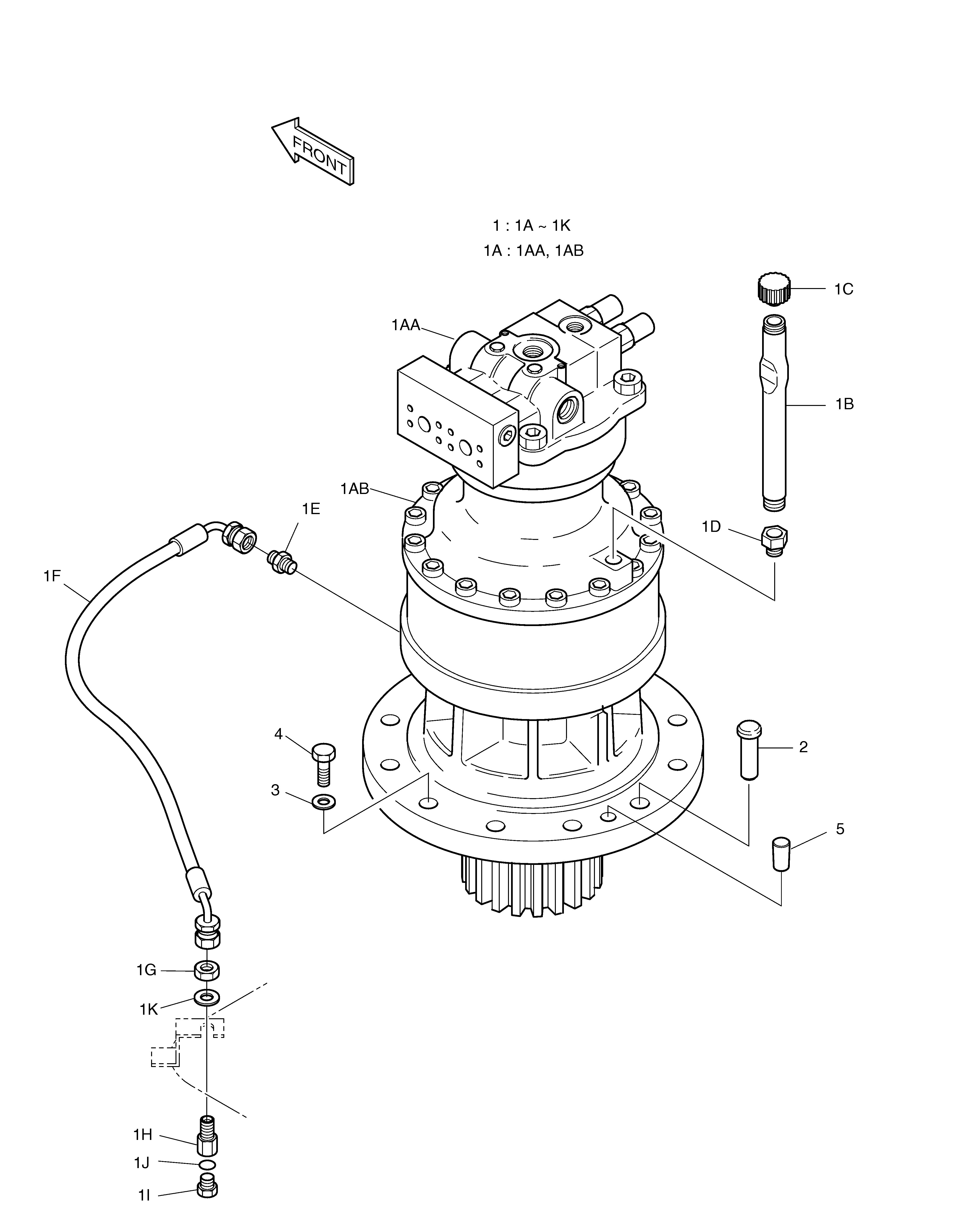 DH225-7 回转总成