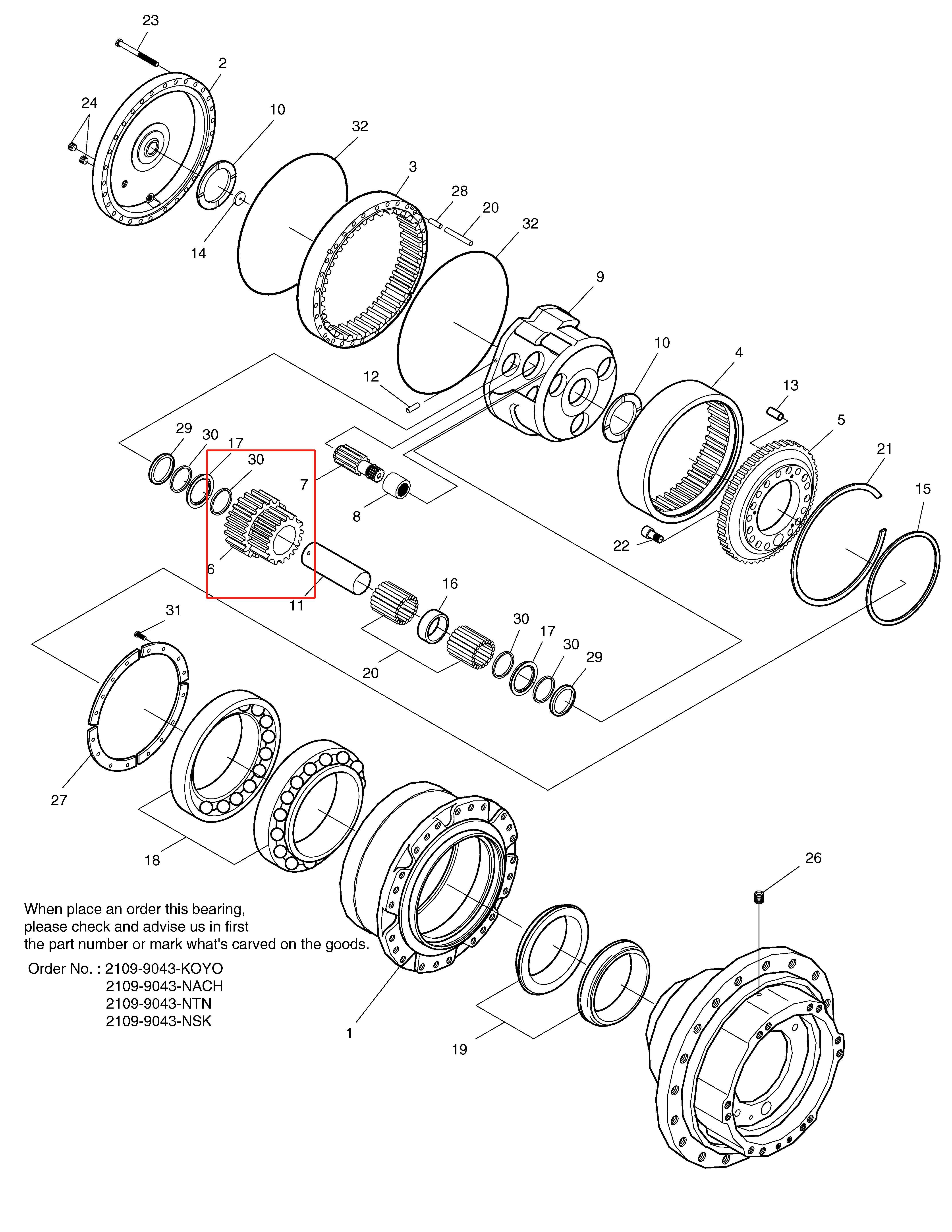 Солнечная 280LC-III Солнечная 290LC-V Солнечная 300LC-V 2101-1019G Солнечная 300LC-V Планетальная передача